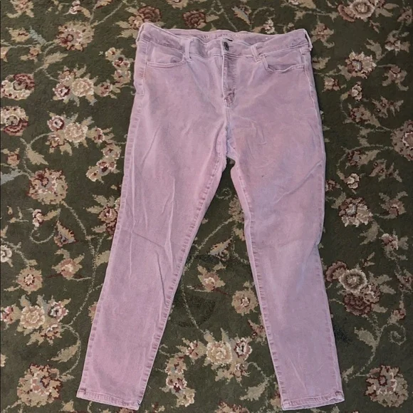 Women's Lavender Jeans - Picture 2 of 3